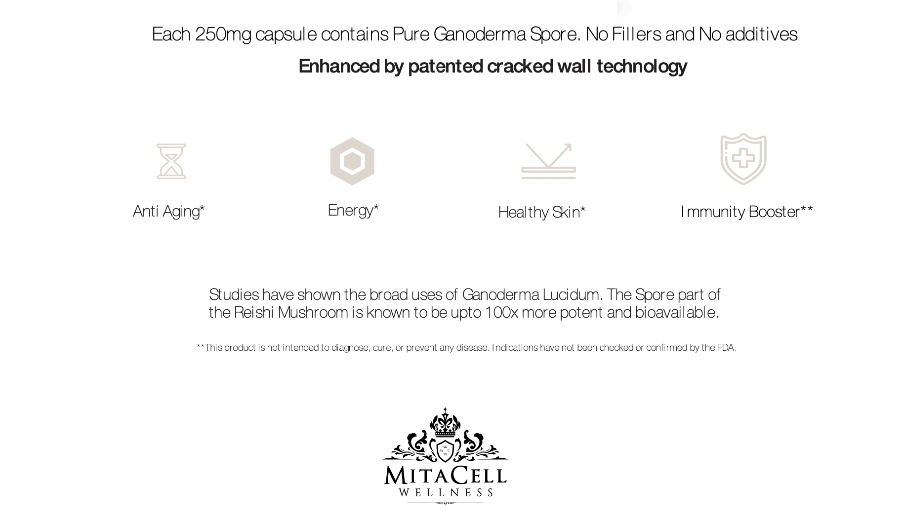 Ganoderma Lucidum Reishi Spore