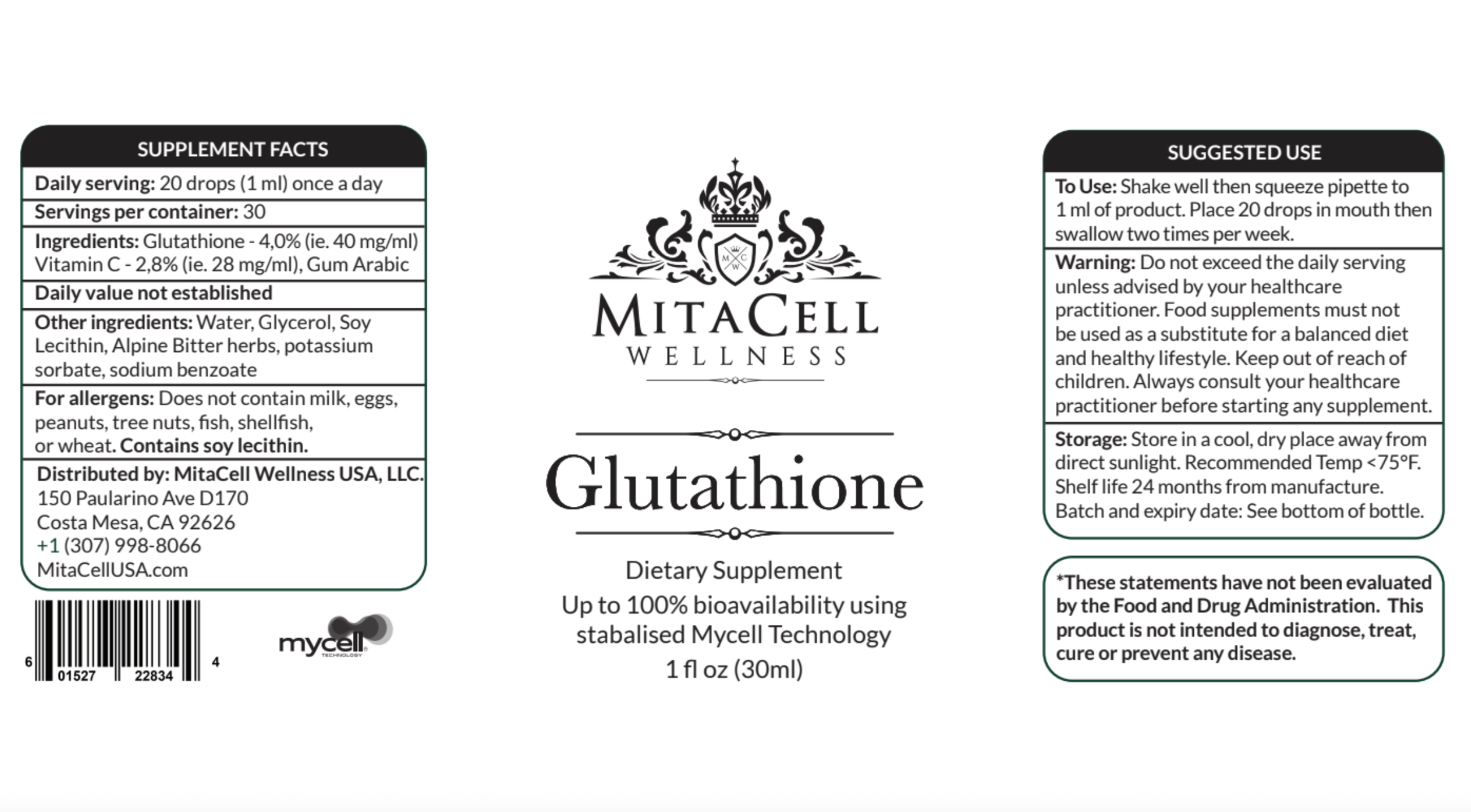 Glutathione 90 Day Supply