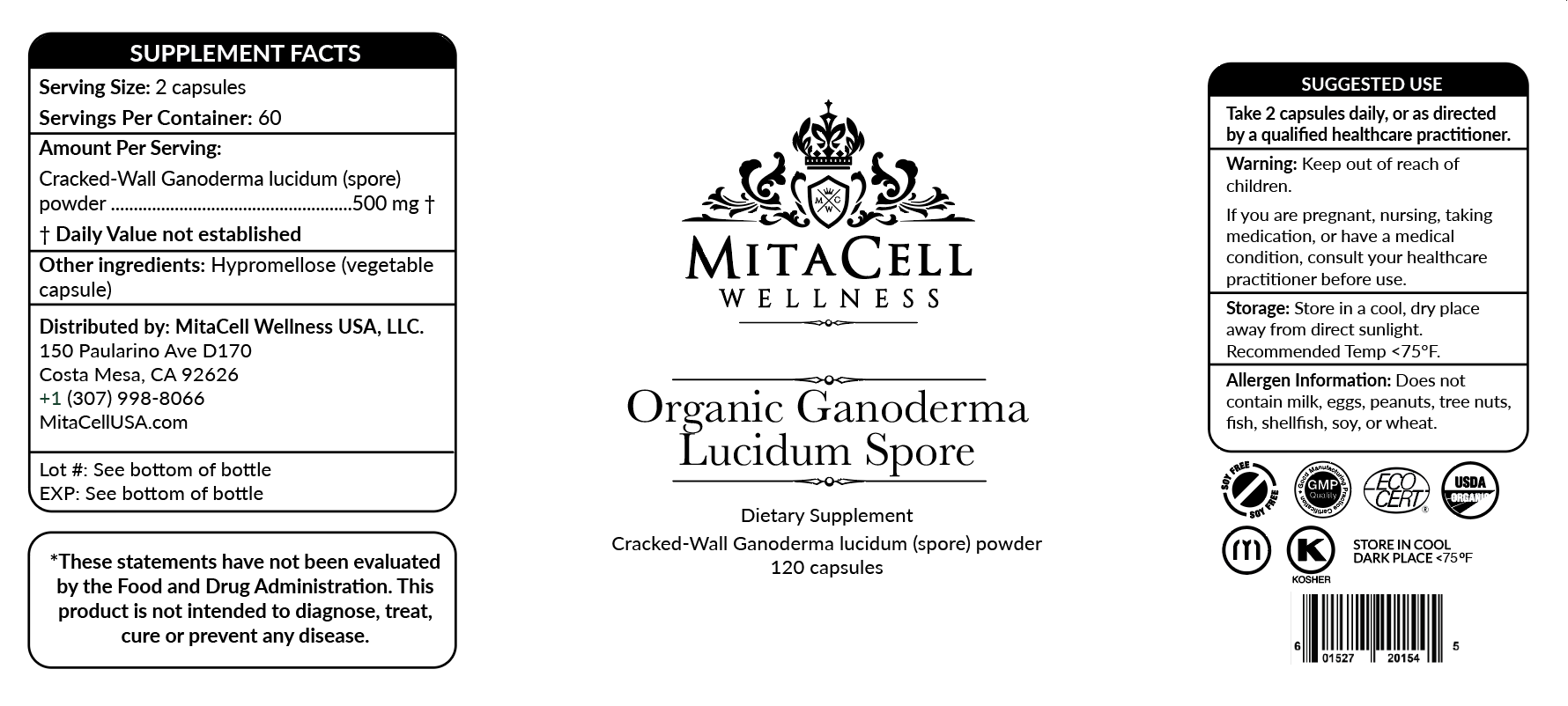 Ganoderma Lucidum Reishi Spore (Powder)