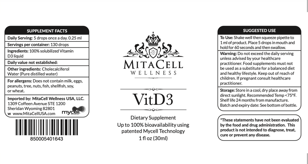 Vitamin D3 90 Day Supply